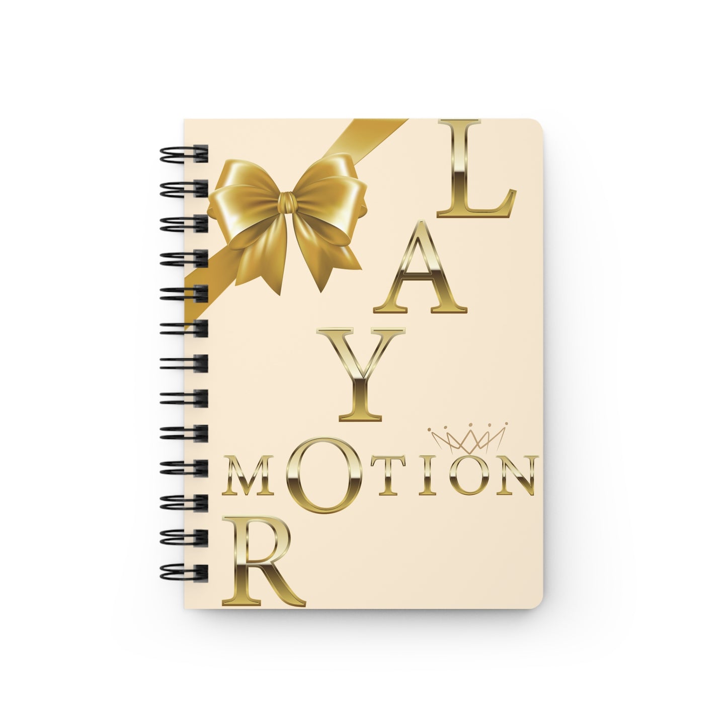 Princess Motion Spiral Journal — Lined Notebook