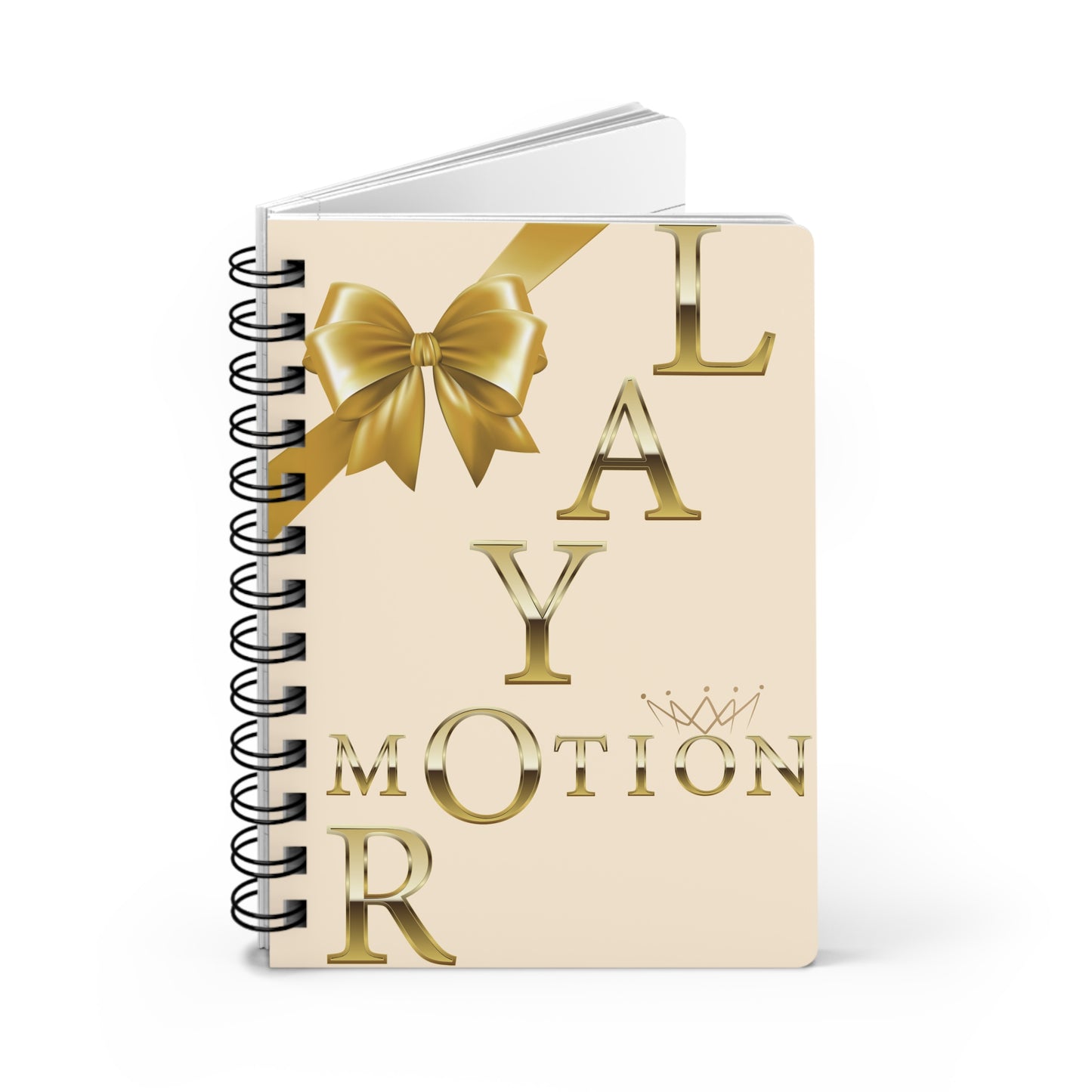 Princess Motion Spiral Journal — Lined Notebook