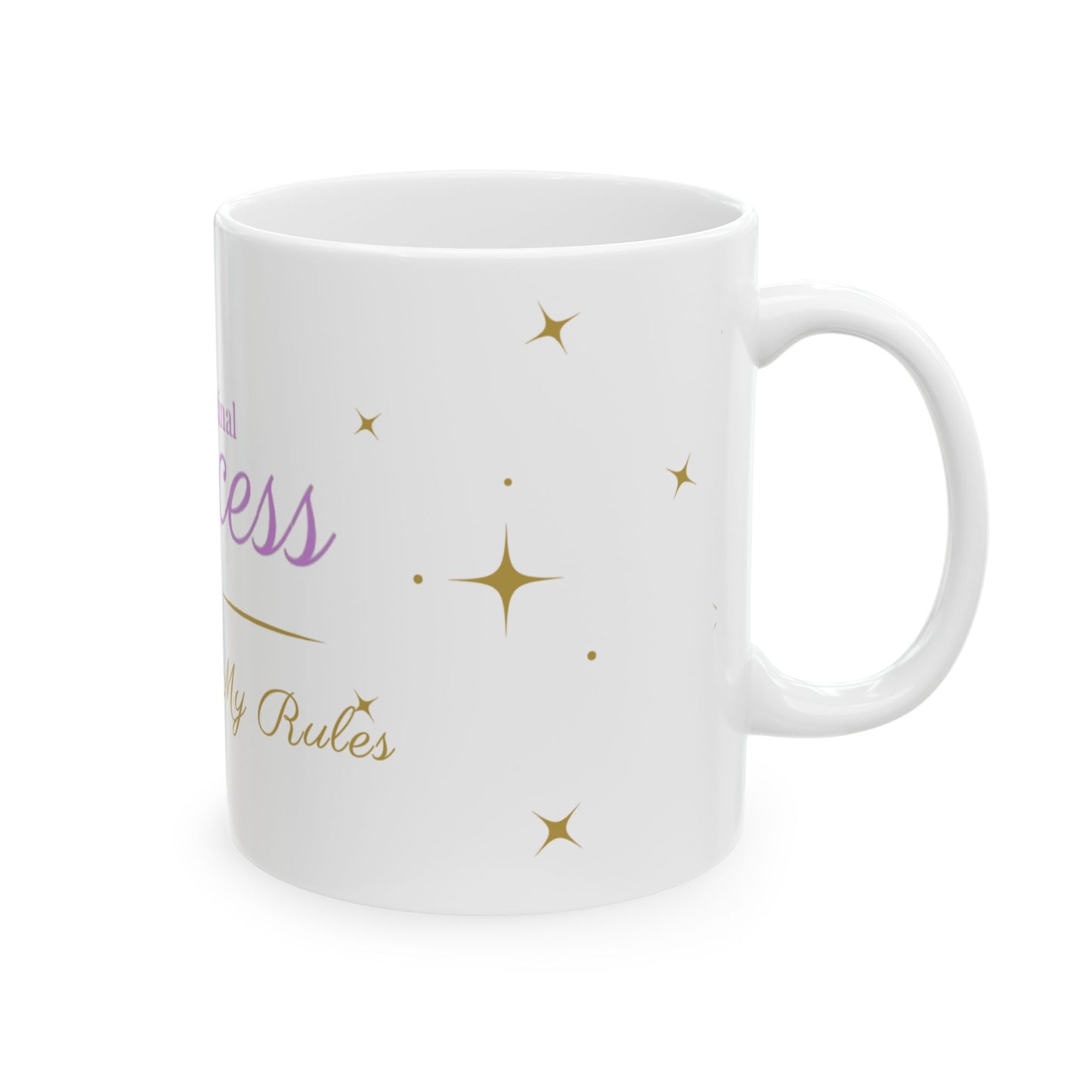 The Original Princess Ceramic Mug – 11oz & 15oz Coffee Cup with Crown Script